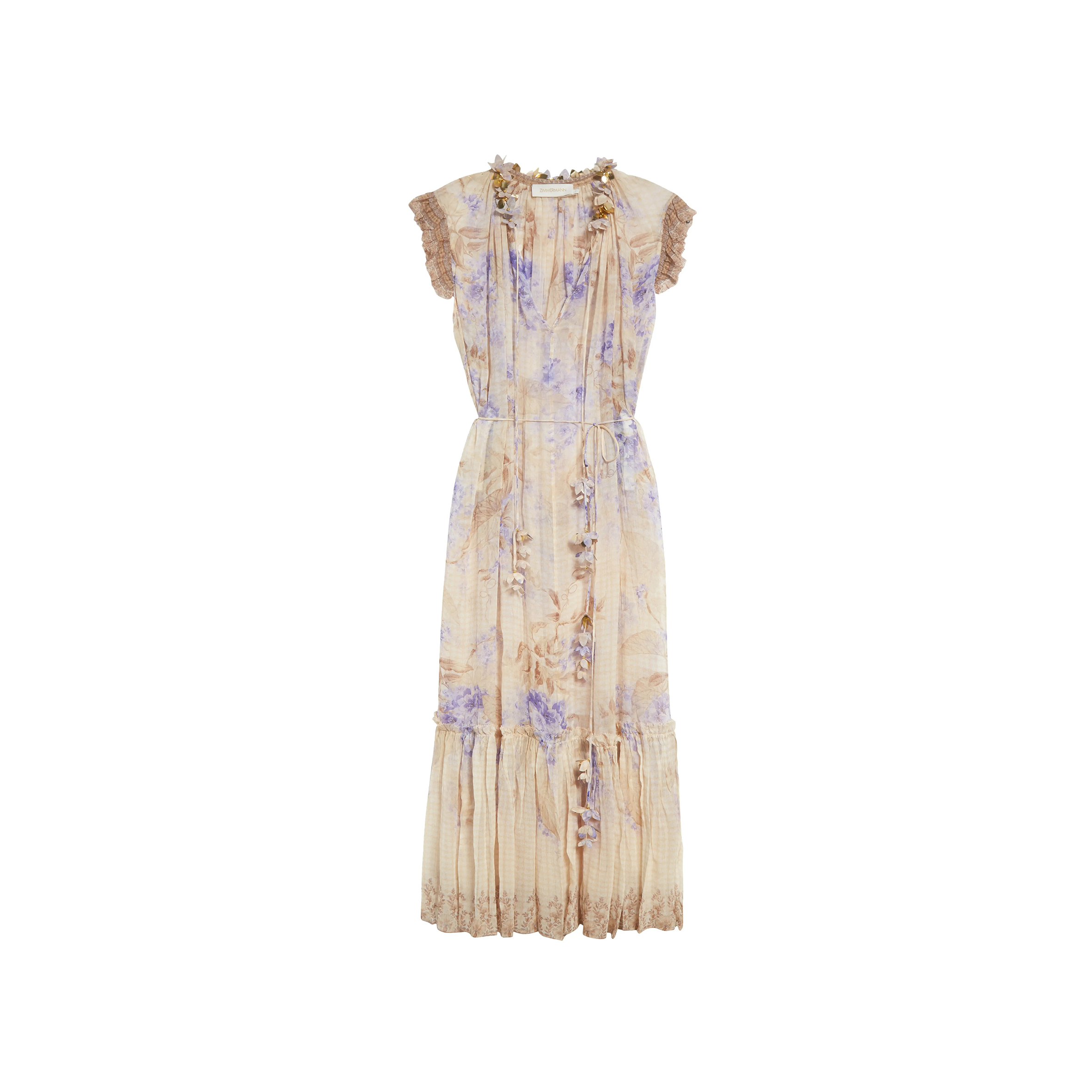 ZIMMERMANN DAWNING FLUTTER DRESS 